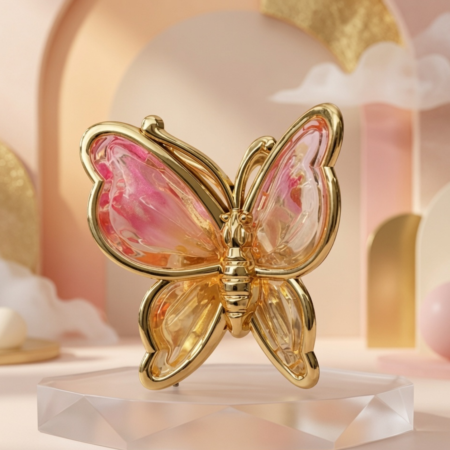 Crystal Butterfly Hair Claw