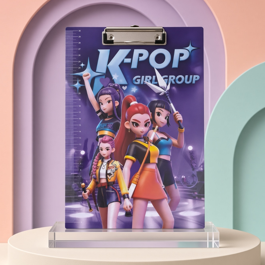 K-Pop Huntrix Clipboard with Ruler