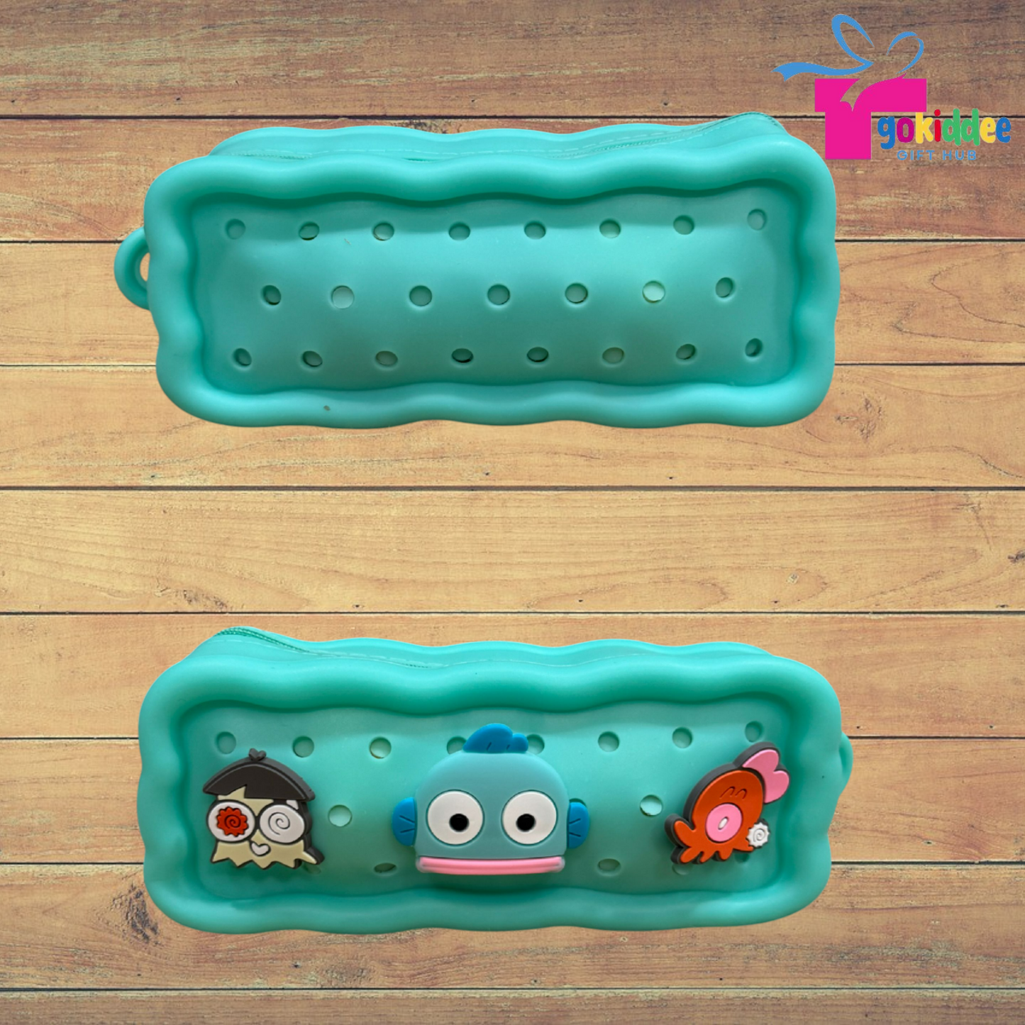 Silicone Pencil Pouch with Charms