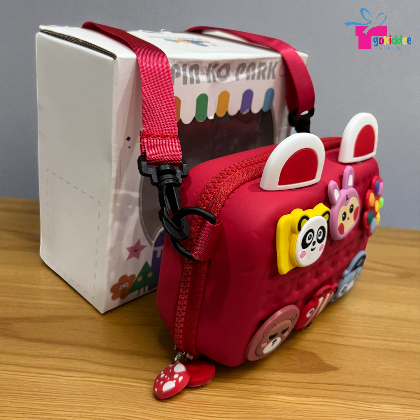 Silicone Sling bags with charms
