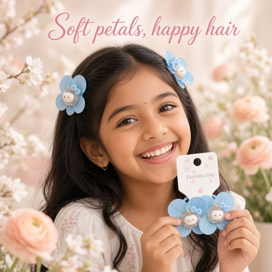 Flower Hair Bands Set of 2 | Cute Floral Accessories
