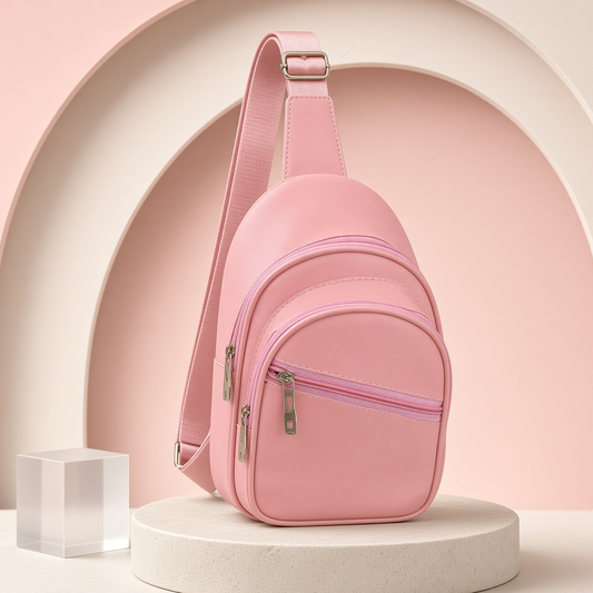 Mini faux Leather backpack