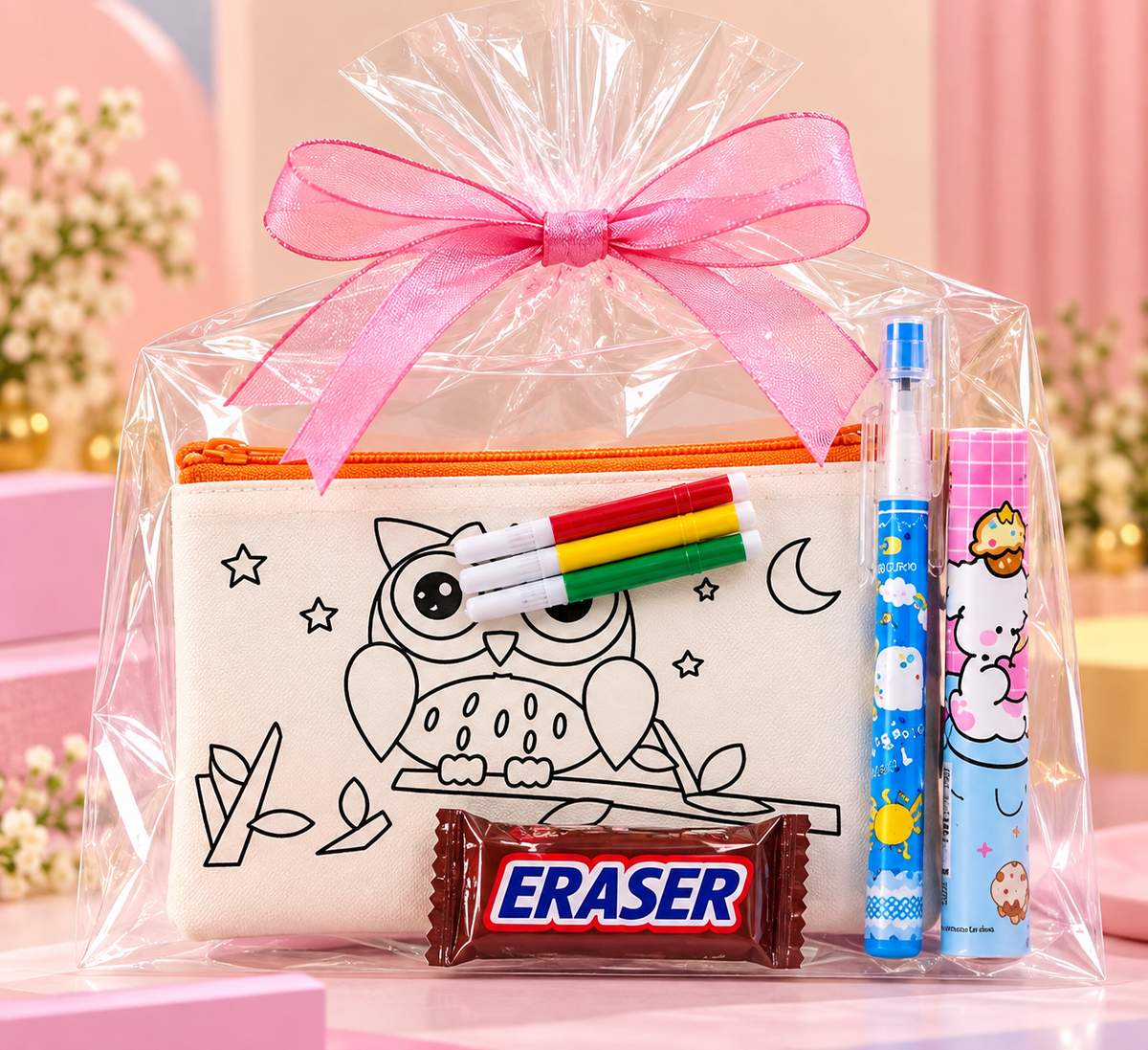 DIY Colouring Pouch & Stationery Gift Hamper for Kids