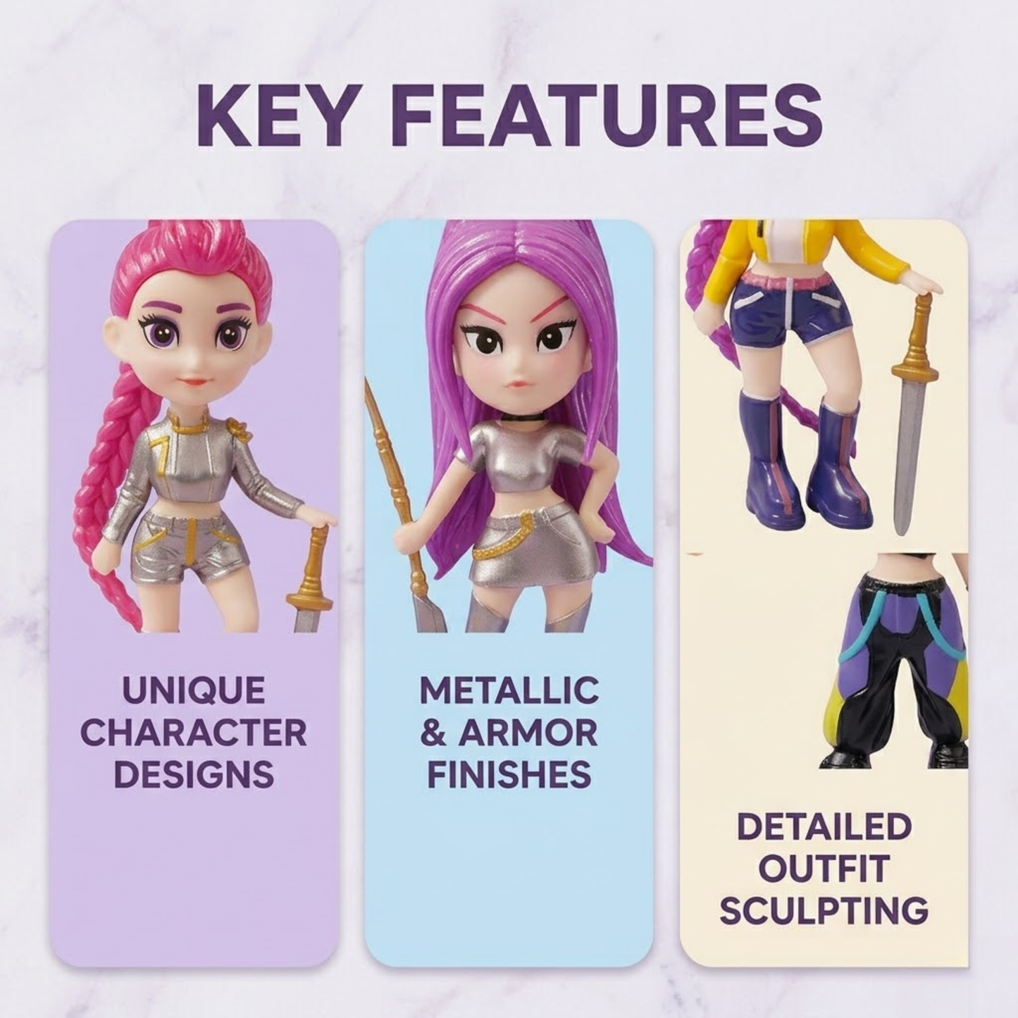 KPOP Style 11 cm Mini action figurine Dolls Set