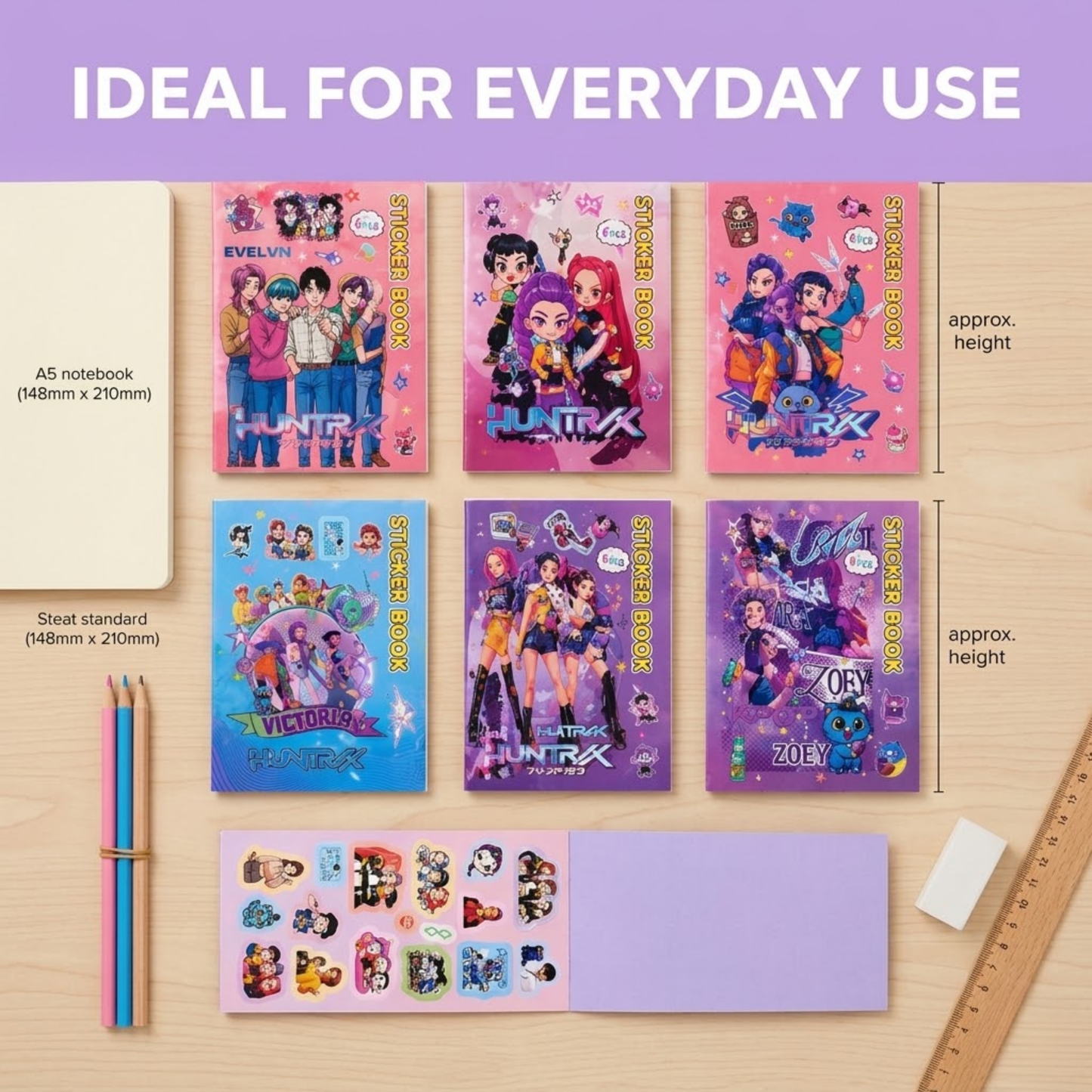 Cute Cartoon Sticker Book for Kids – Fun Decorative Stickers Collection