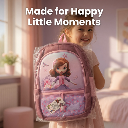17" Sofia Princess Kids School Backpack