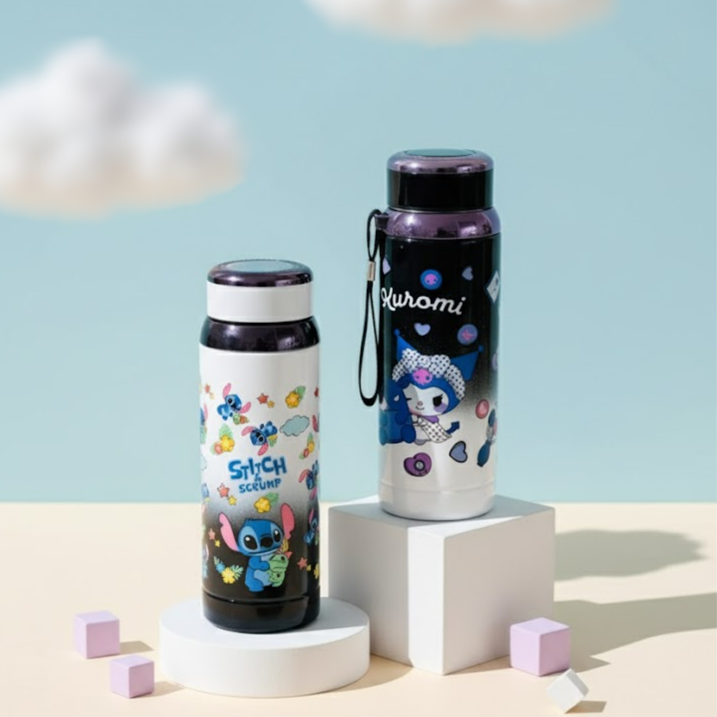 800ml Sanrio character Thermos Double Wall Water Bottles for kids