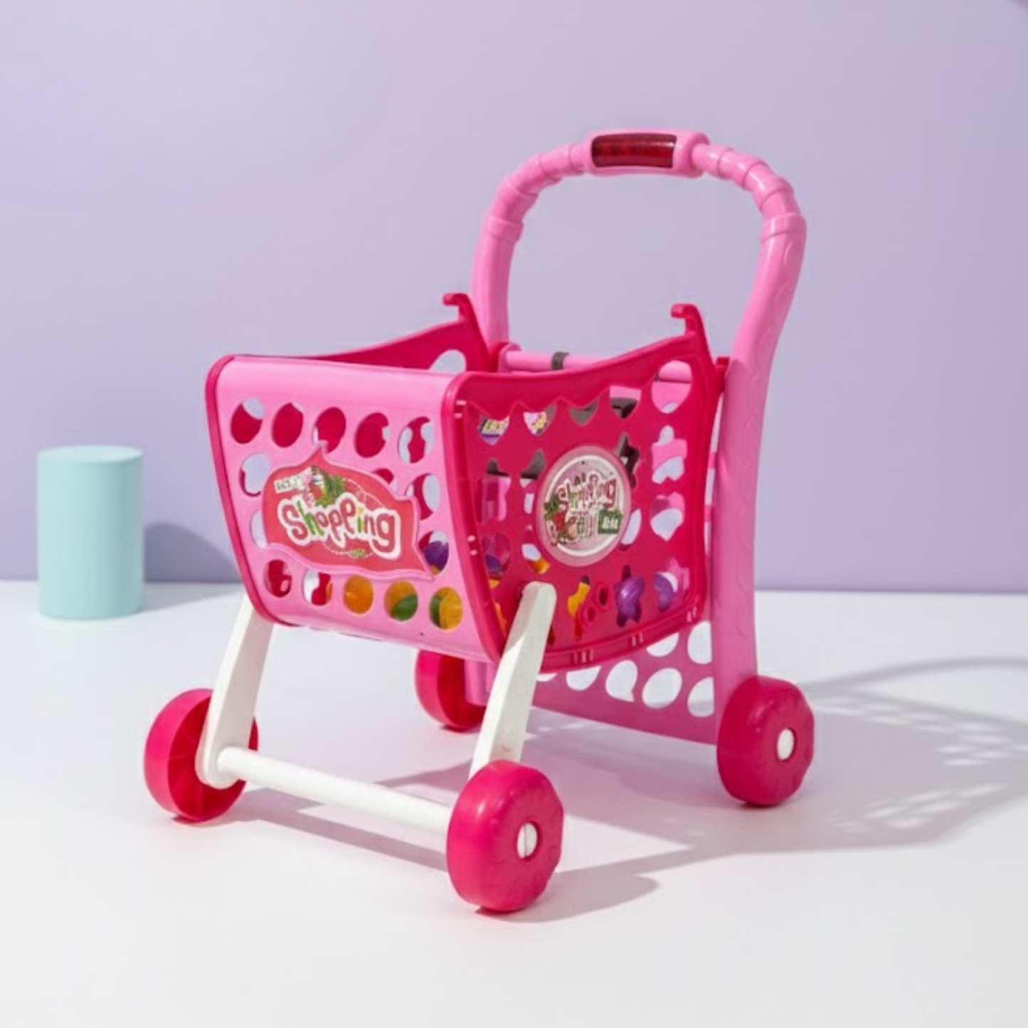 Shopping Cart with fruits & vegetables - Pretend play Toy