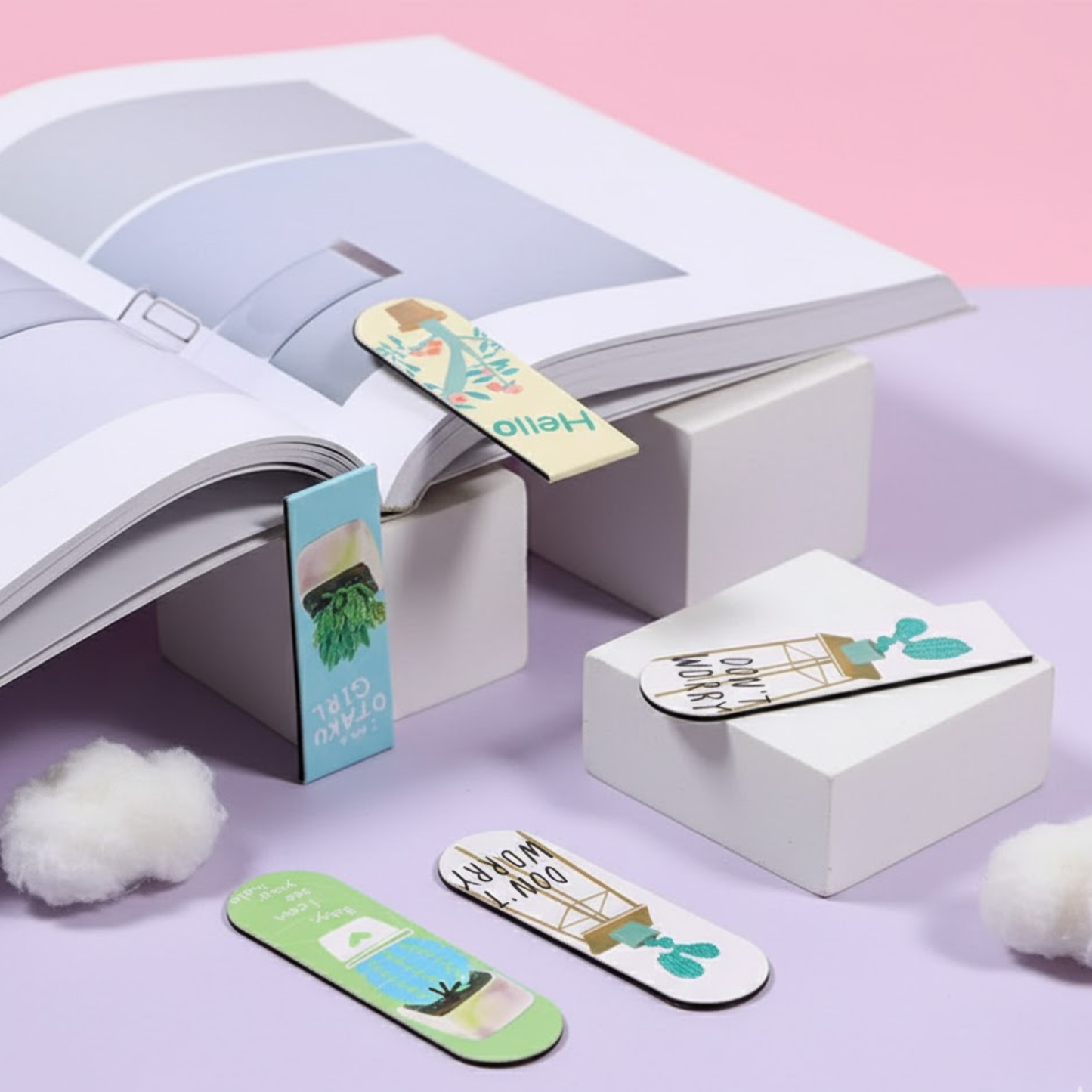 Cartoon Magnetic book marks - pack of 6