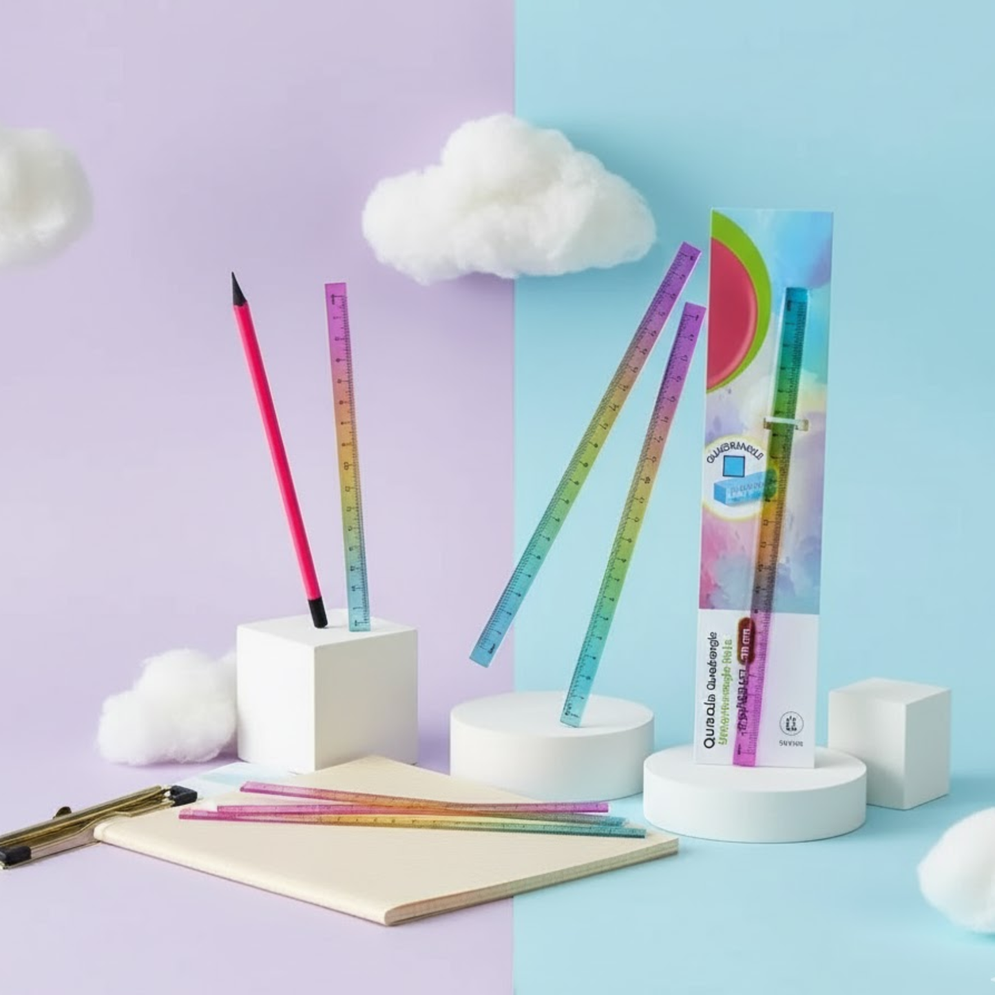 Acrylic rainbow scales