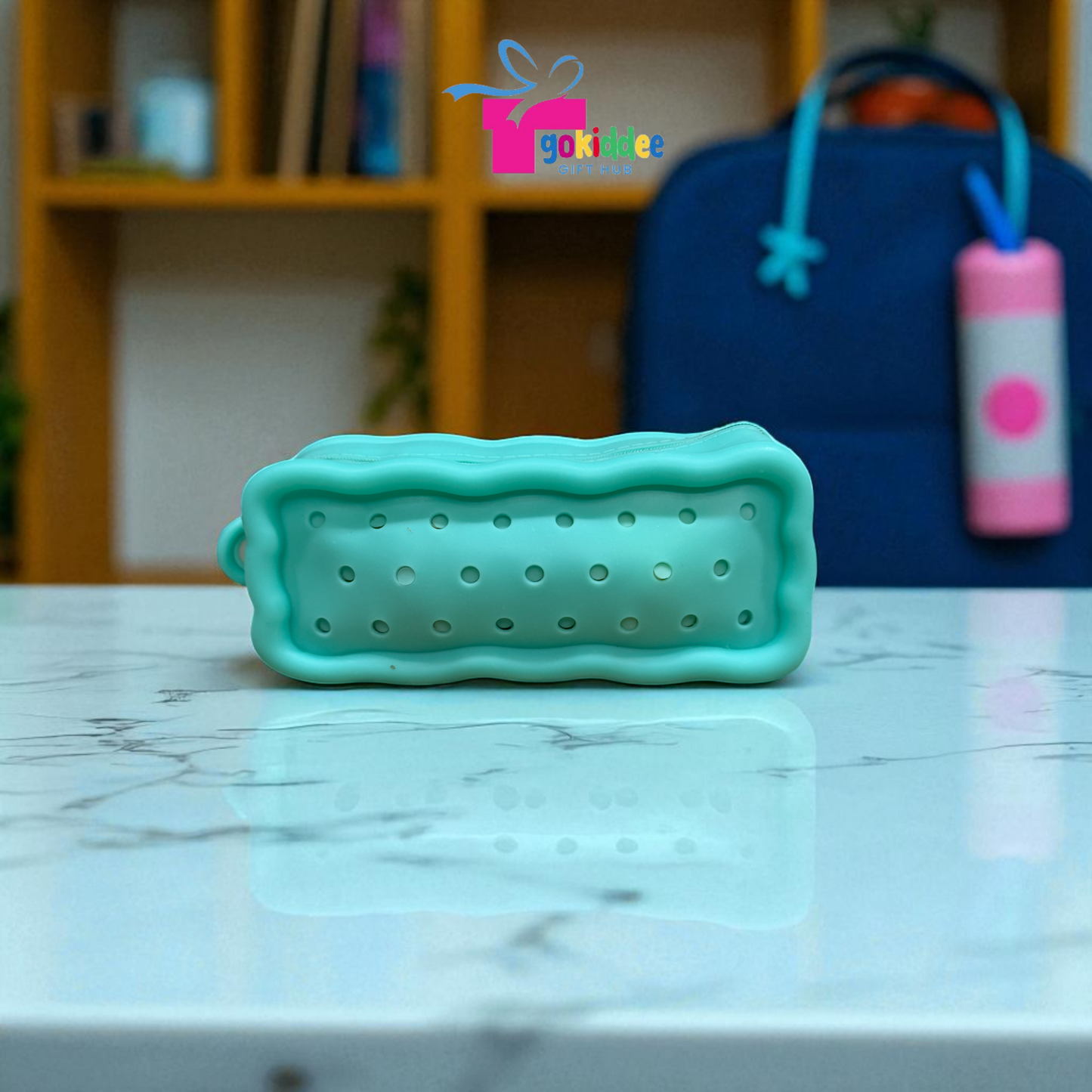 Silicone Pencil Pouch with Charms