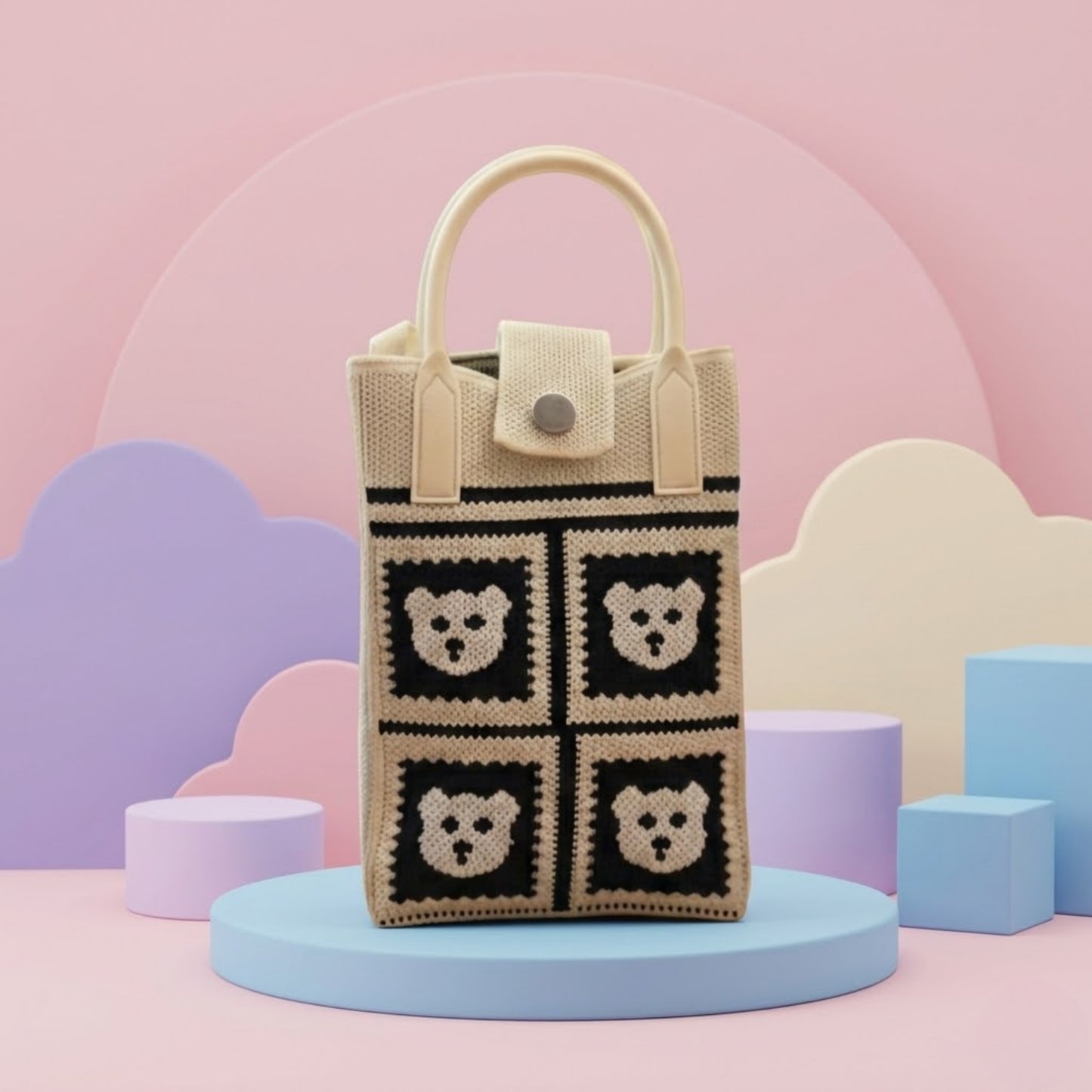 Korean Style Cute Animal Print Sling Bag