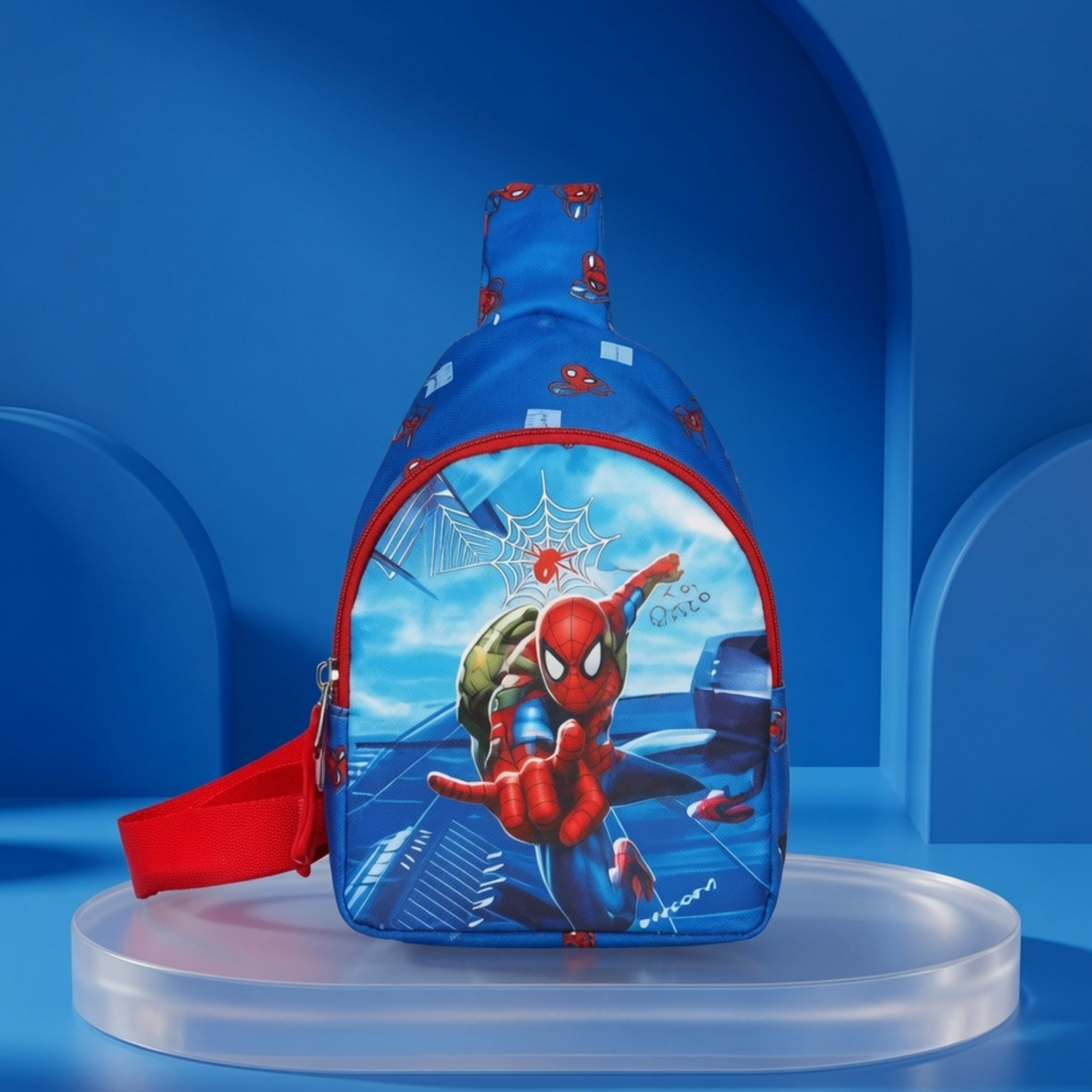3D Hardshell Spider-Man Kids light weight Chest Sling/ Crossbody Sling Bag
