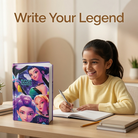 K-Pop Demon Hunters Notebook | Hardcover Diary for Kids & Teens