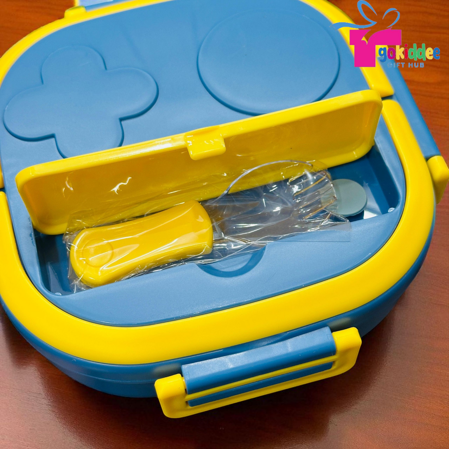 3-Compartment Stainless Steel Lunch Box