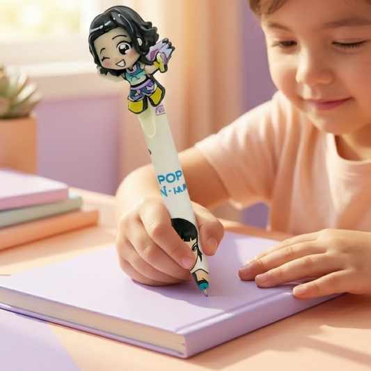 KPOP Erasable Gel Pen - with Character Tops