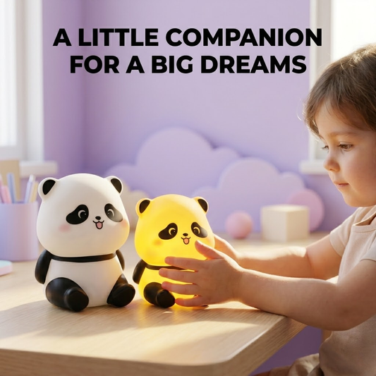 Cute Panda Mini LED Night Lamp for Kids
