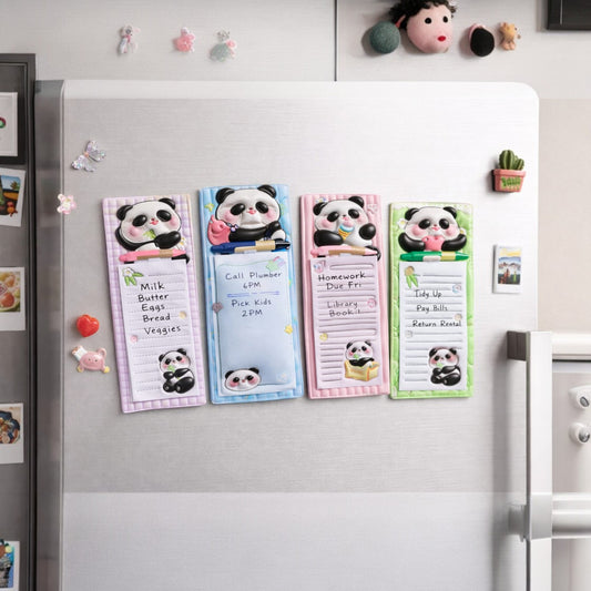 Cute Fridge Magnet Sticky Notes with Pen –Kids/Home Organizer