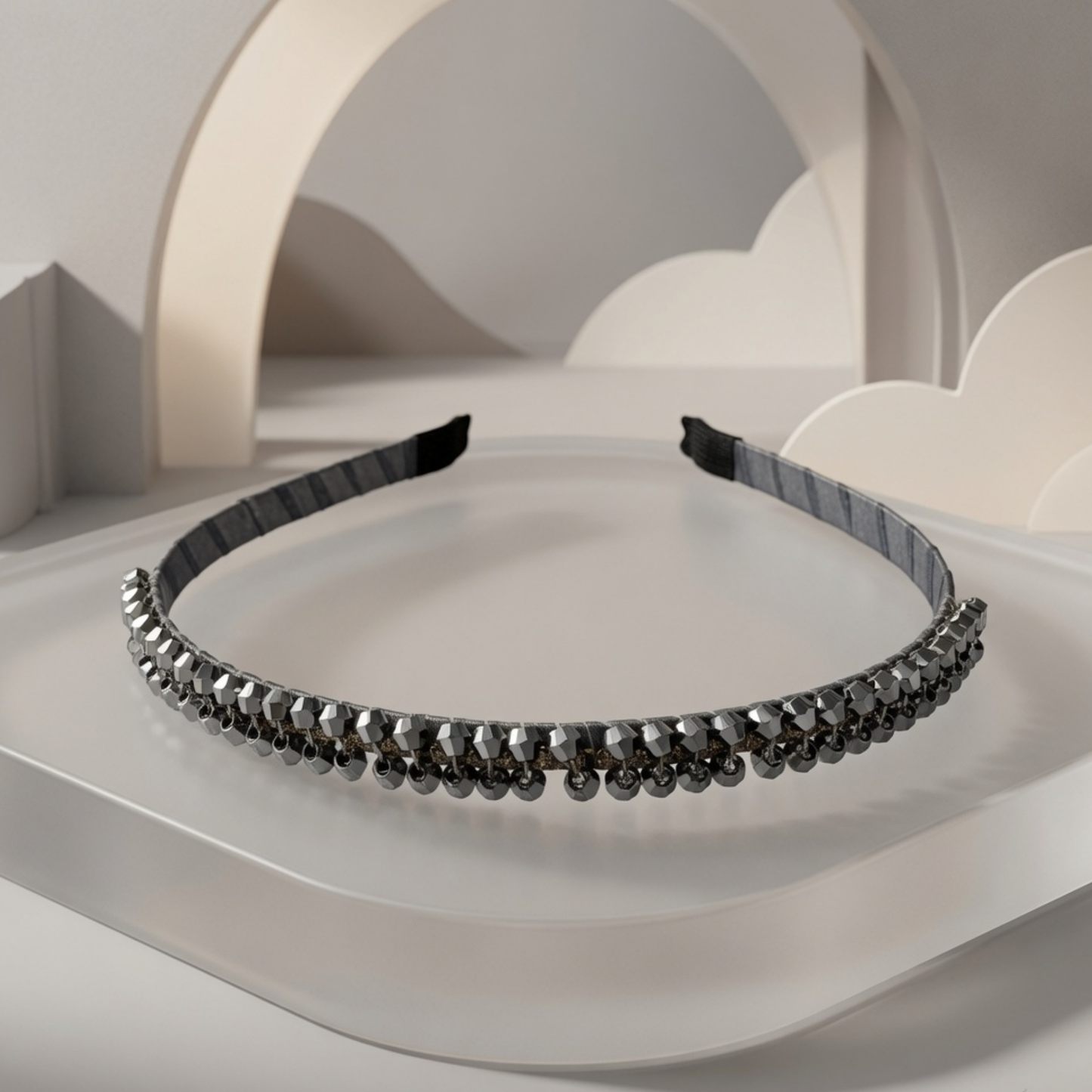 Crystal Beaded Hairband | Rhinestone Alice Band