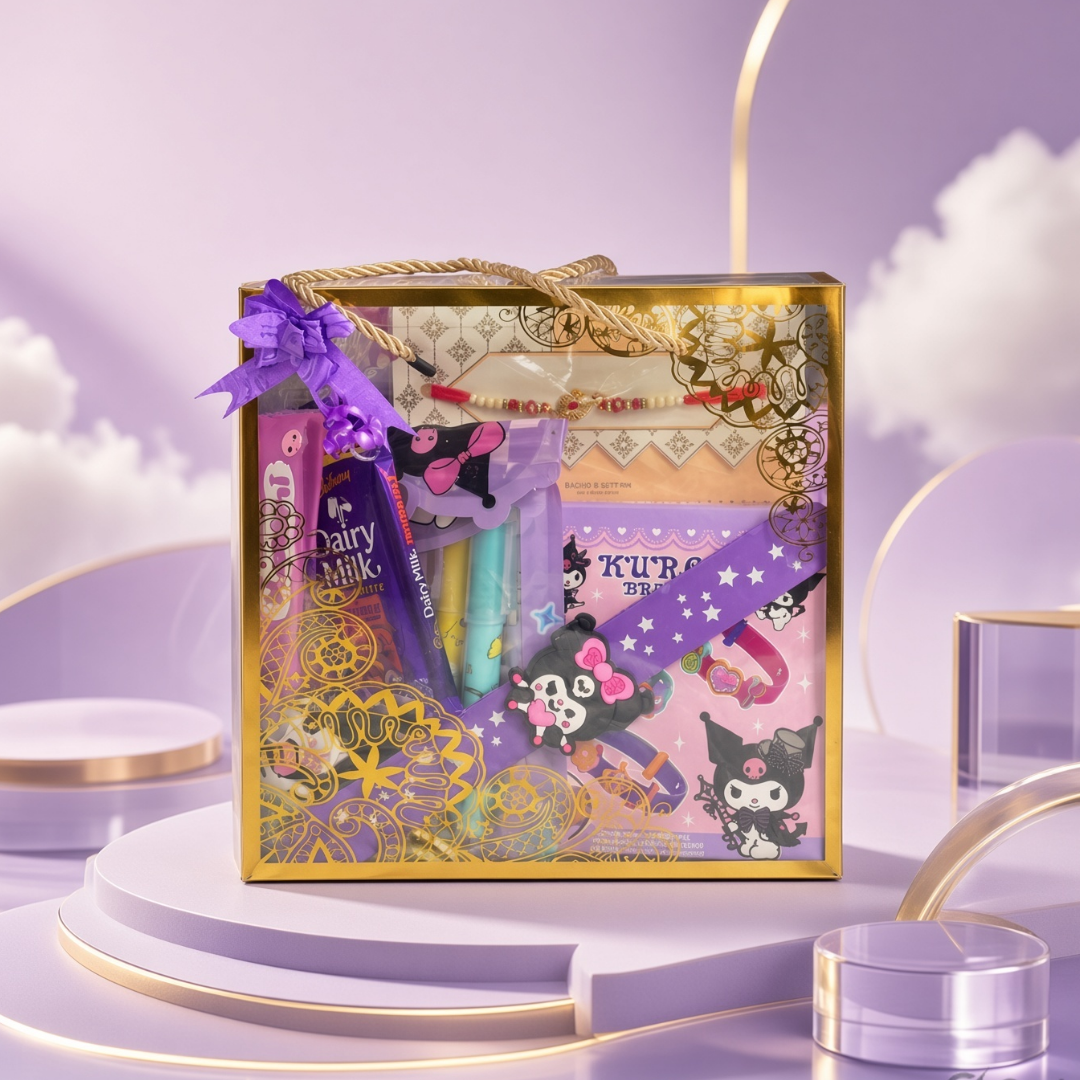 9 in 1 Kuromi Gift Hamper | Box Gift Packing Included