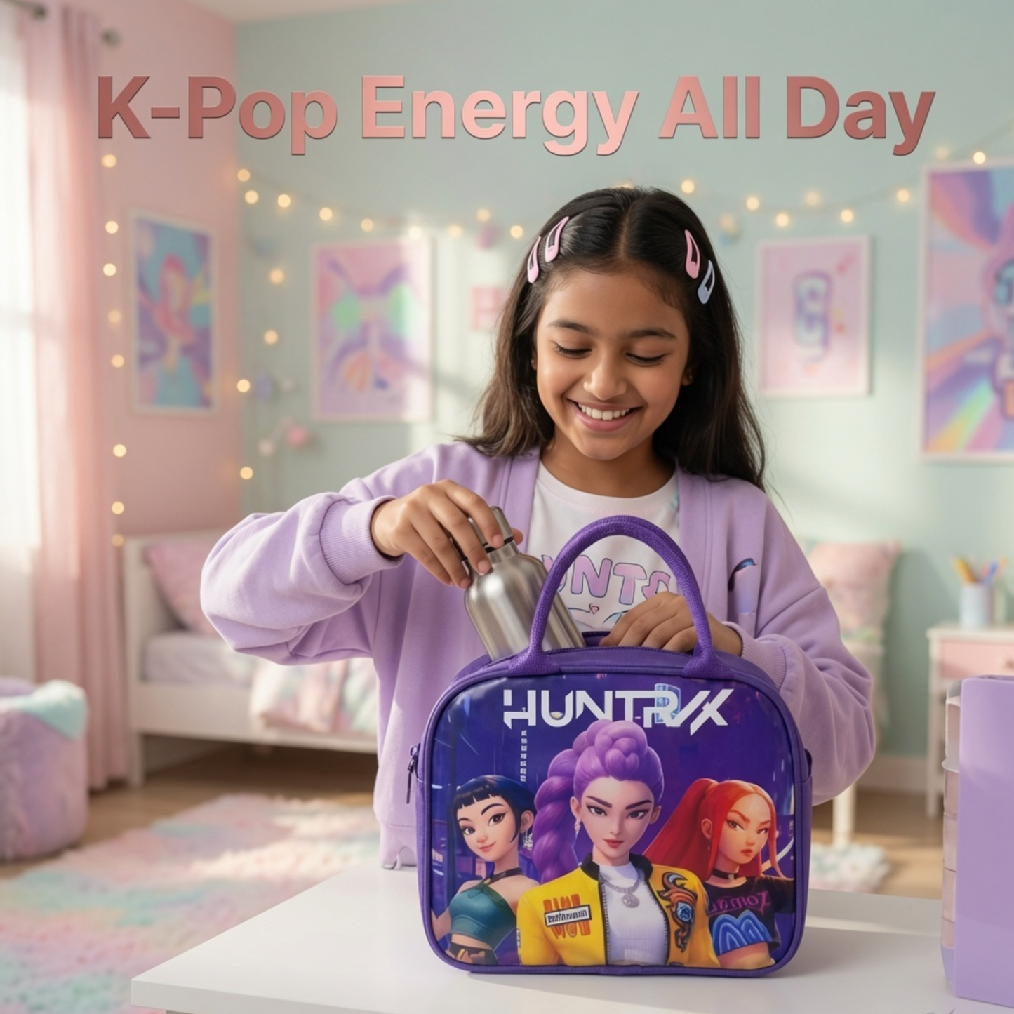 K-POP theme insulated Lunch Bag