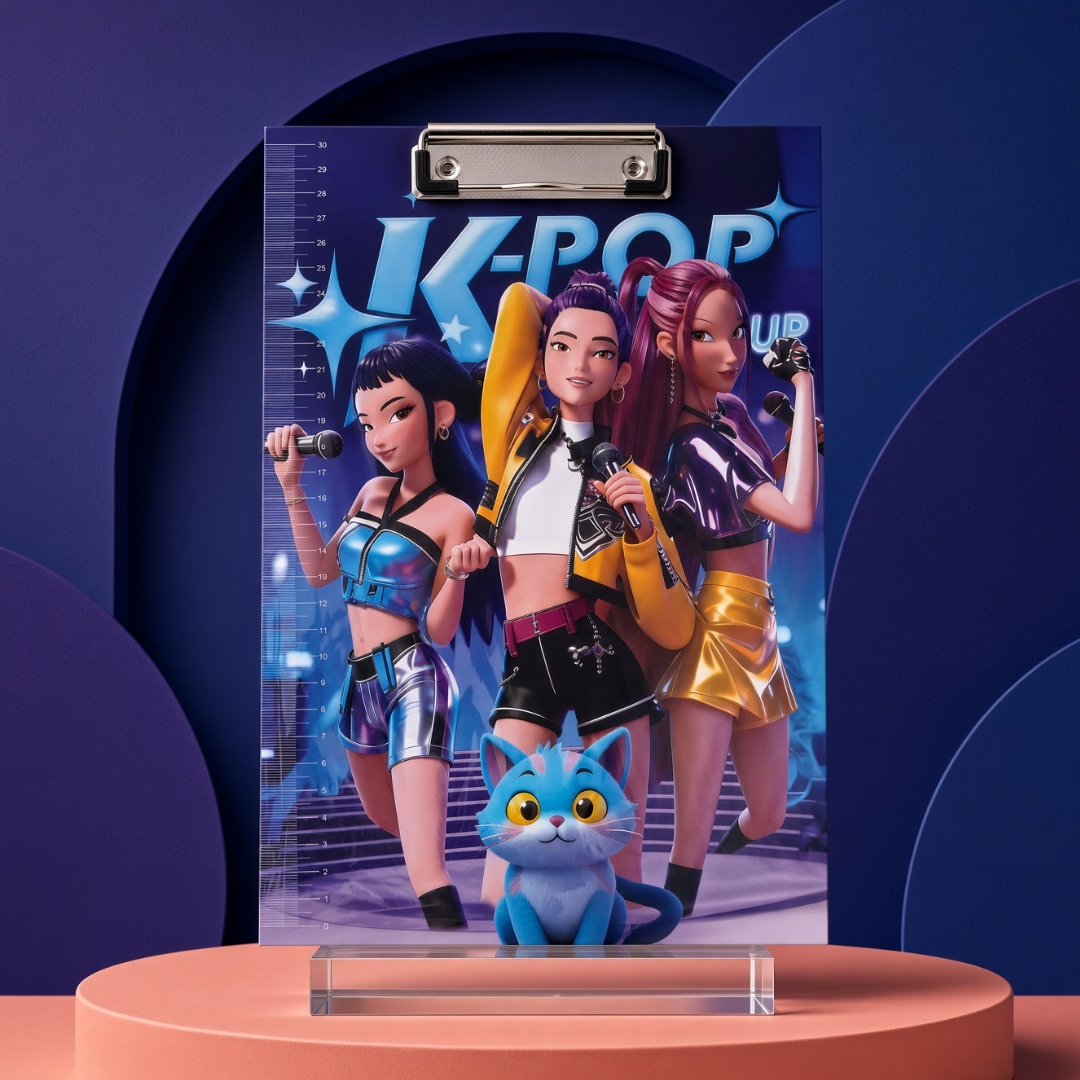 K-Pop Huntrix Clipboard with Ruler