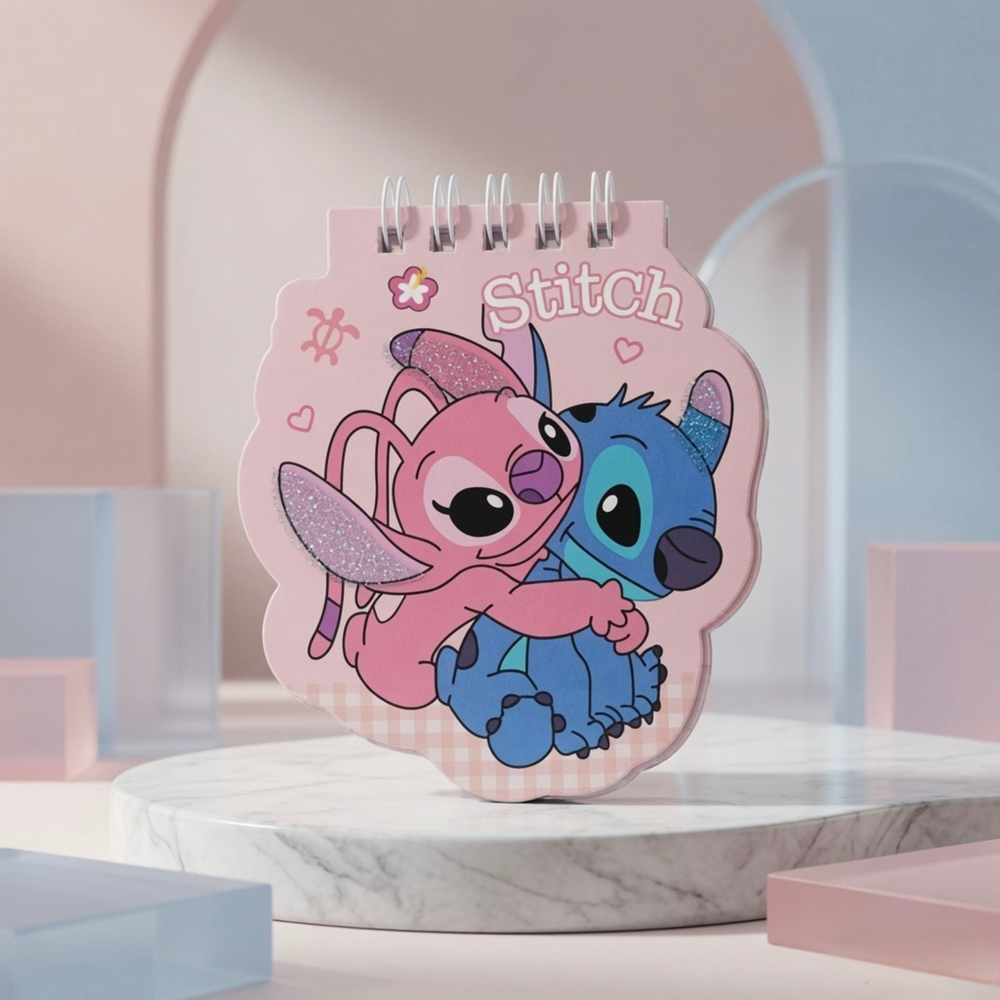 Stitch Mini Diary for Kids | Palm Size Spiral Notebook