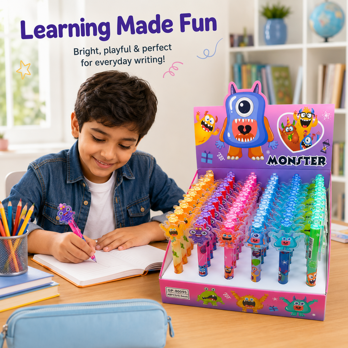 Cute Monster Gel Pen for Kids