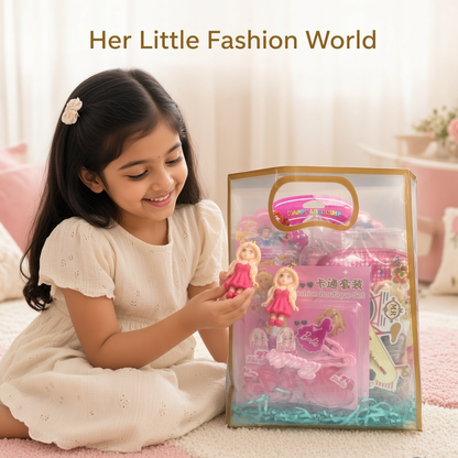 8 in 1 Barbie & Princess Gift Hamper for Girls | Premium Gift Cover Included