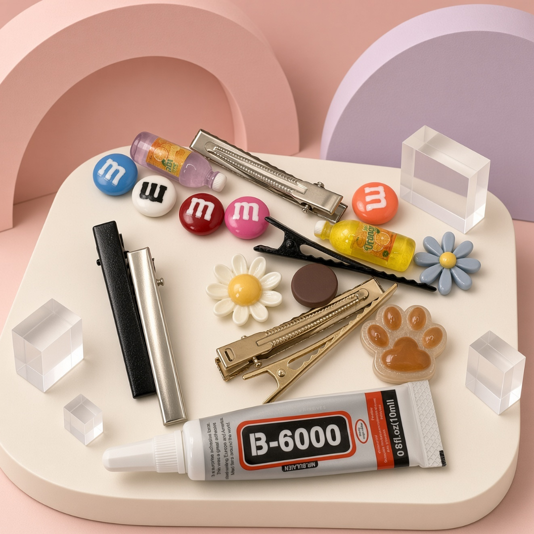 DIY Hair Clip Making Kit for Kids | Cute Craft Set