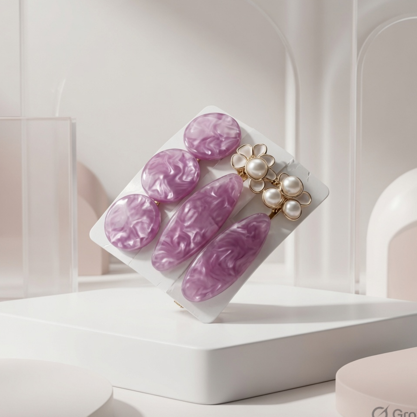 Premium Pearl & Metal Hair Clip Coll