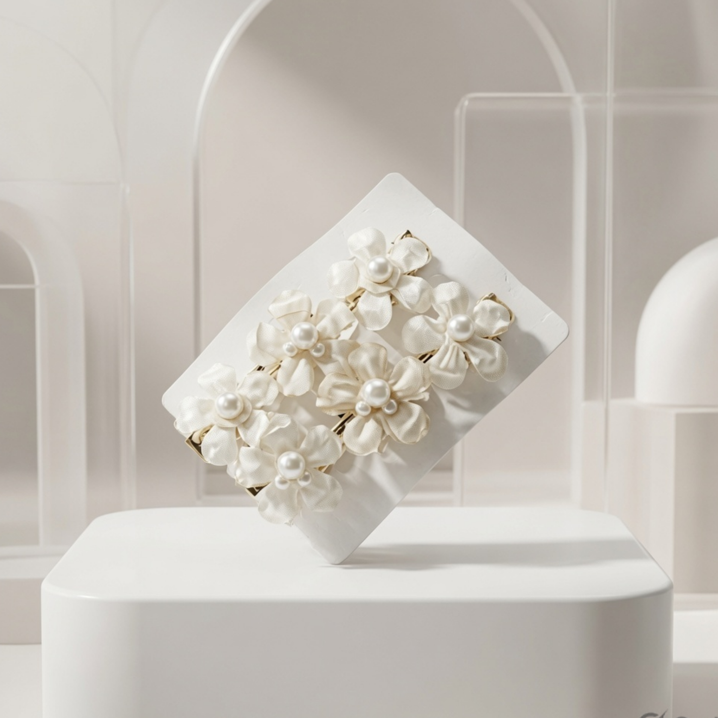 Premium Pearl & Metal Hair Clip Coll