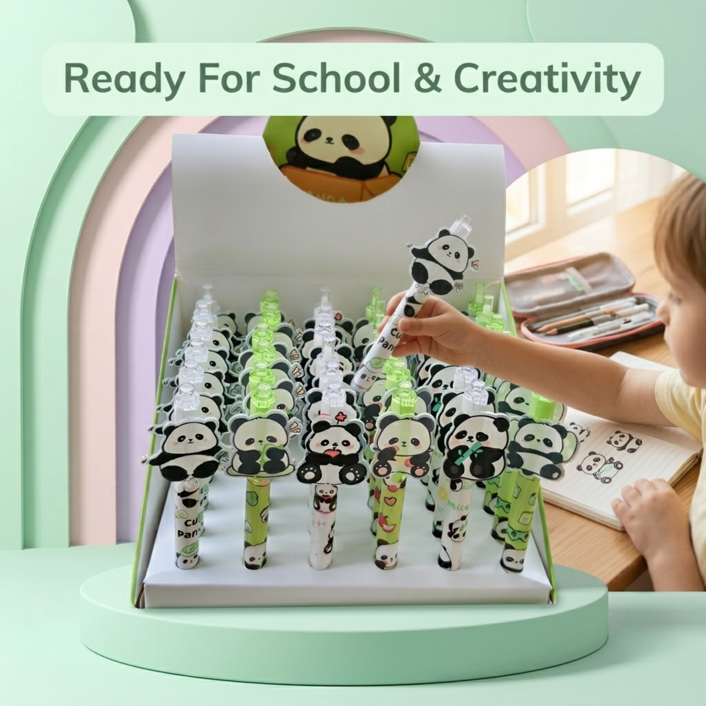 Cute Panda Gel Pen for Kids