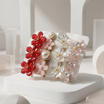 Premium Pearl & Metal Hair Clip Coll