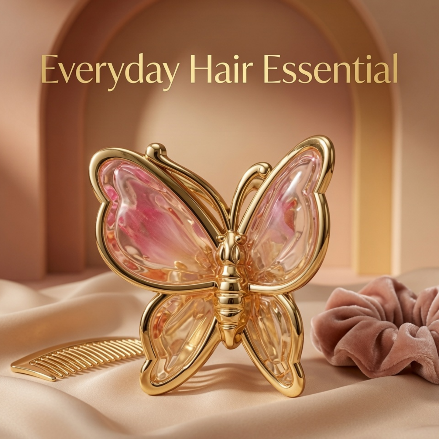 Crystal Butterfly Hair Claw