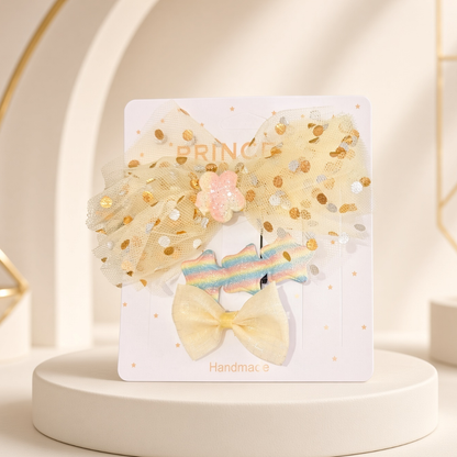 Pastel Bow Hair Accessories Set 93  | Cute Hair Clips