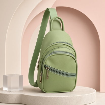 Mini faux Leather backpack