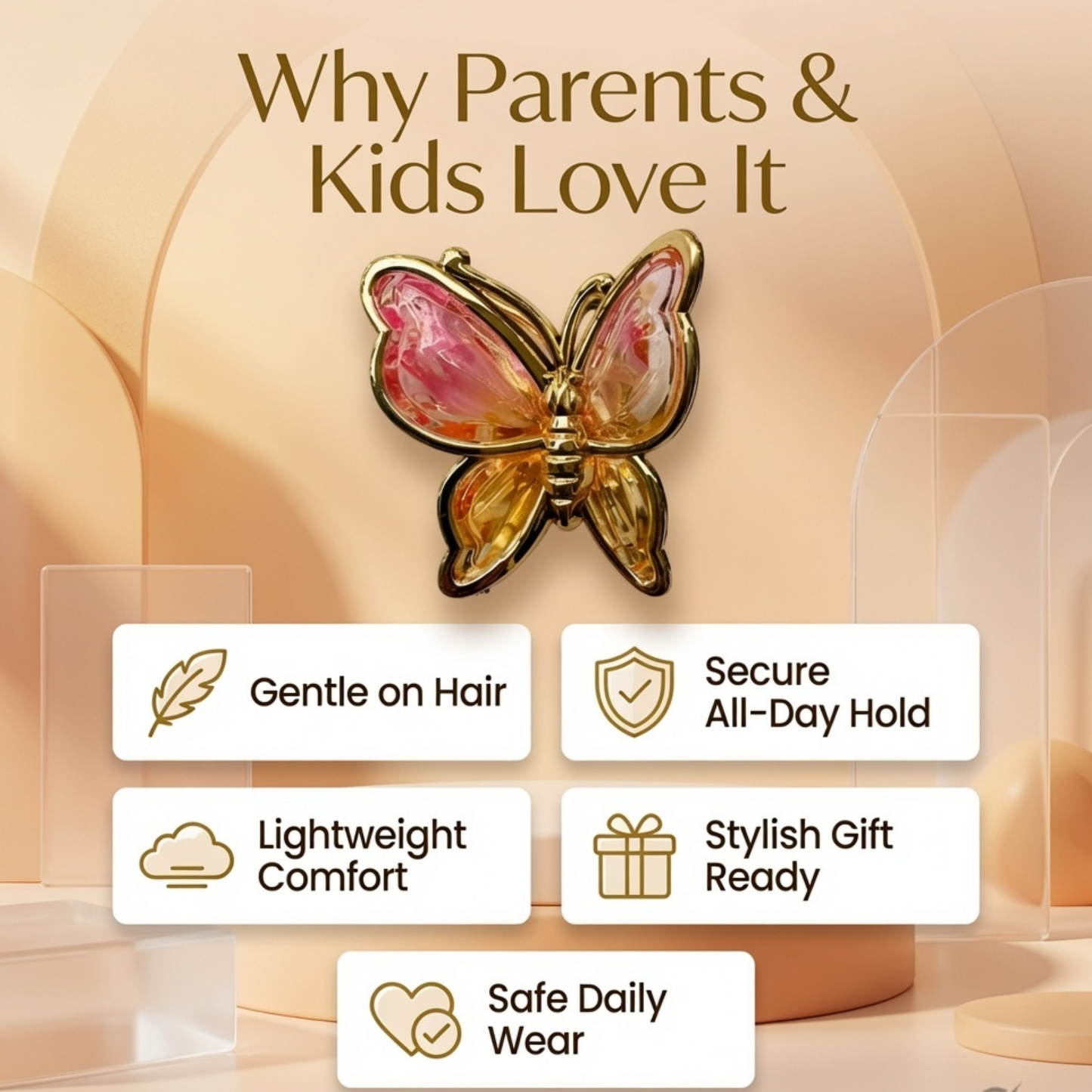 Crystal Butterfly Hair Claw
