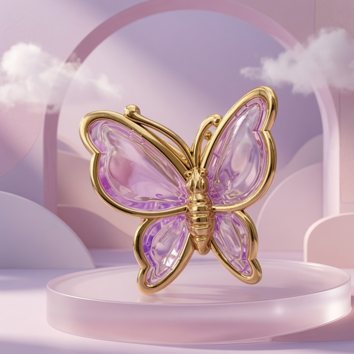 Crystal Butterfly Hair Claw