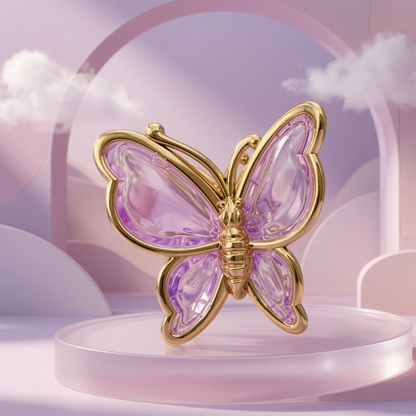 Crystal Butterfly Hair Claw