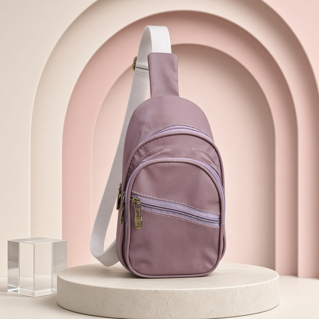Mini faux Leather backpack