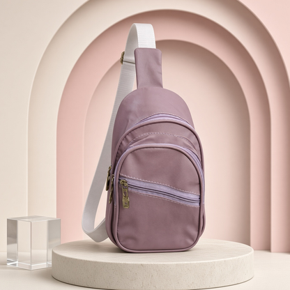 Mini faux Leather backpack