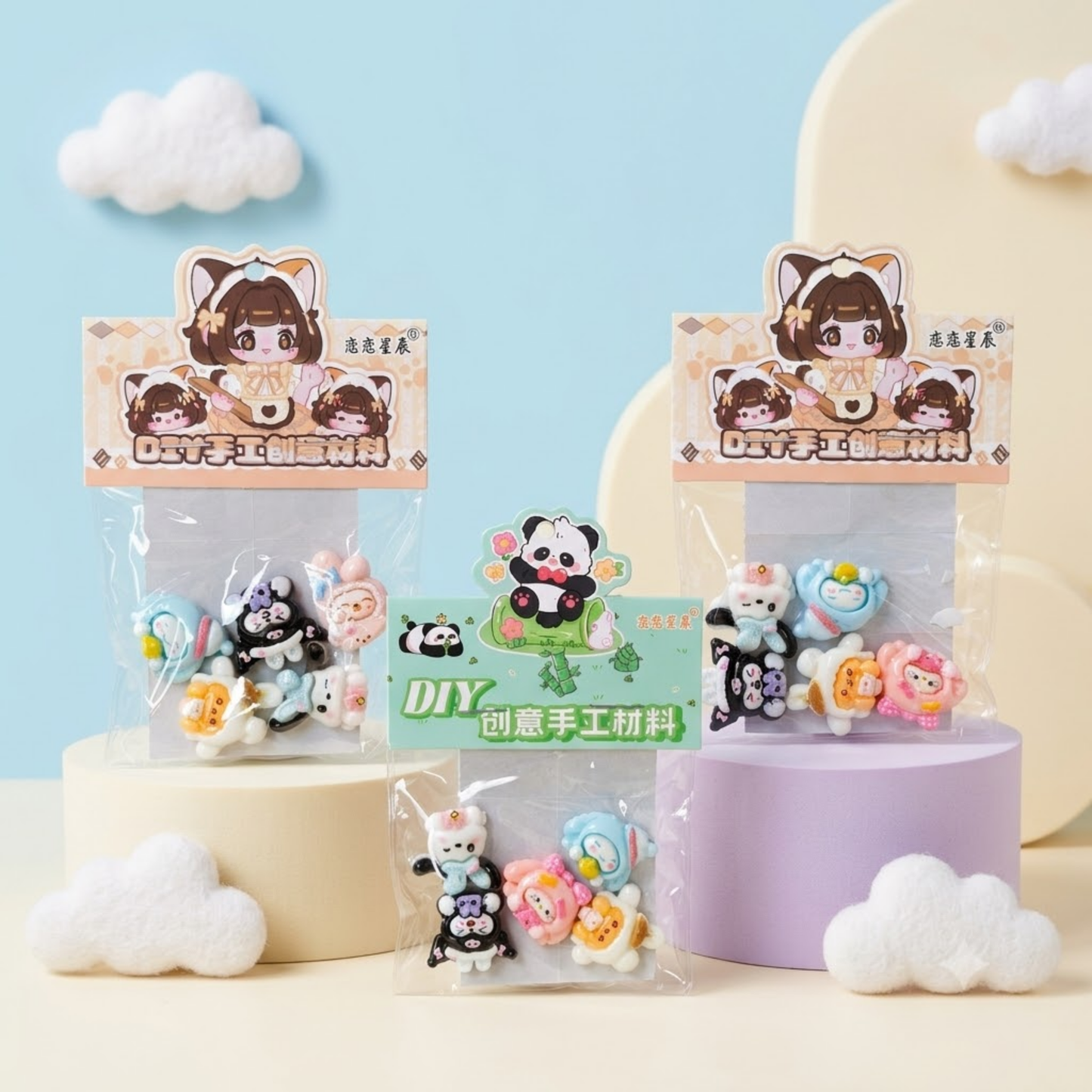 Mini DIY Kawaii Charms for Decorations