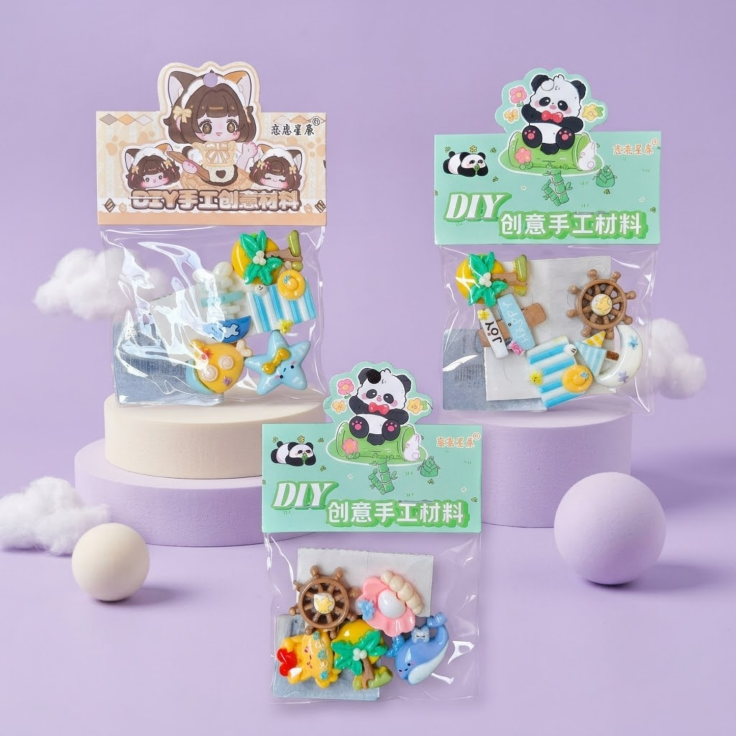 Mini DIY Kawaii Charms for Decorations
