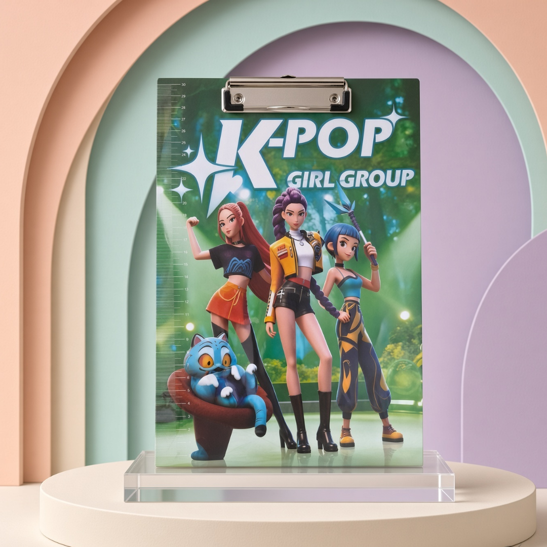 K-Pop Huntrix Clipboard with Ruler