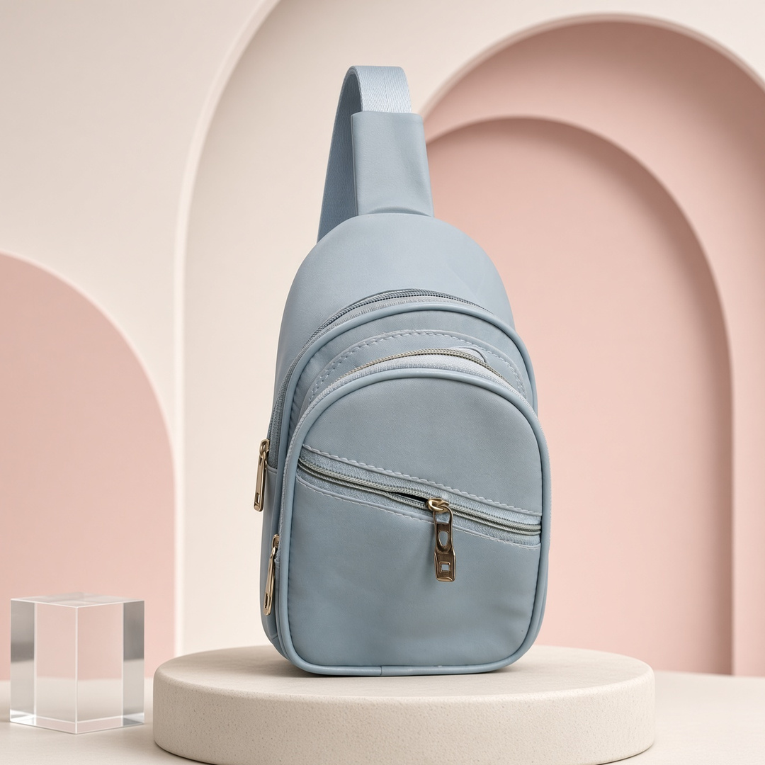 Mini faux Leather backpack