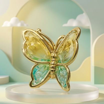 Crystal Butterfly Hair Claw