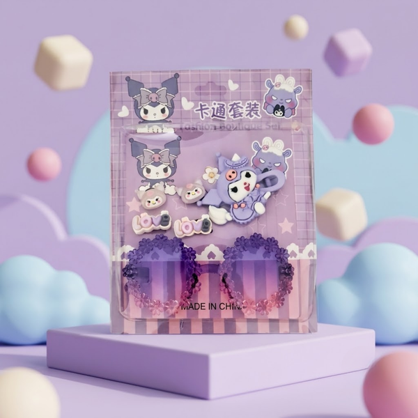 Kuromi Kids Accessories Gift Pack