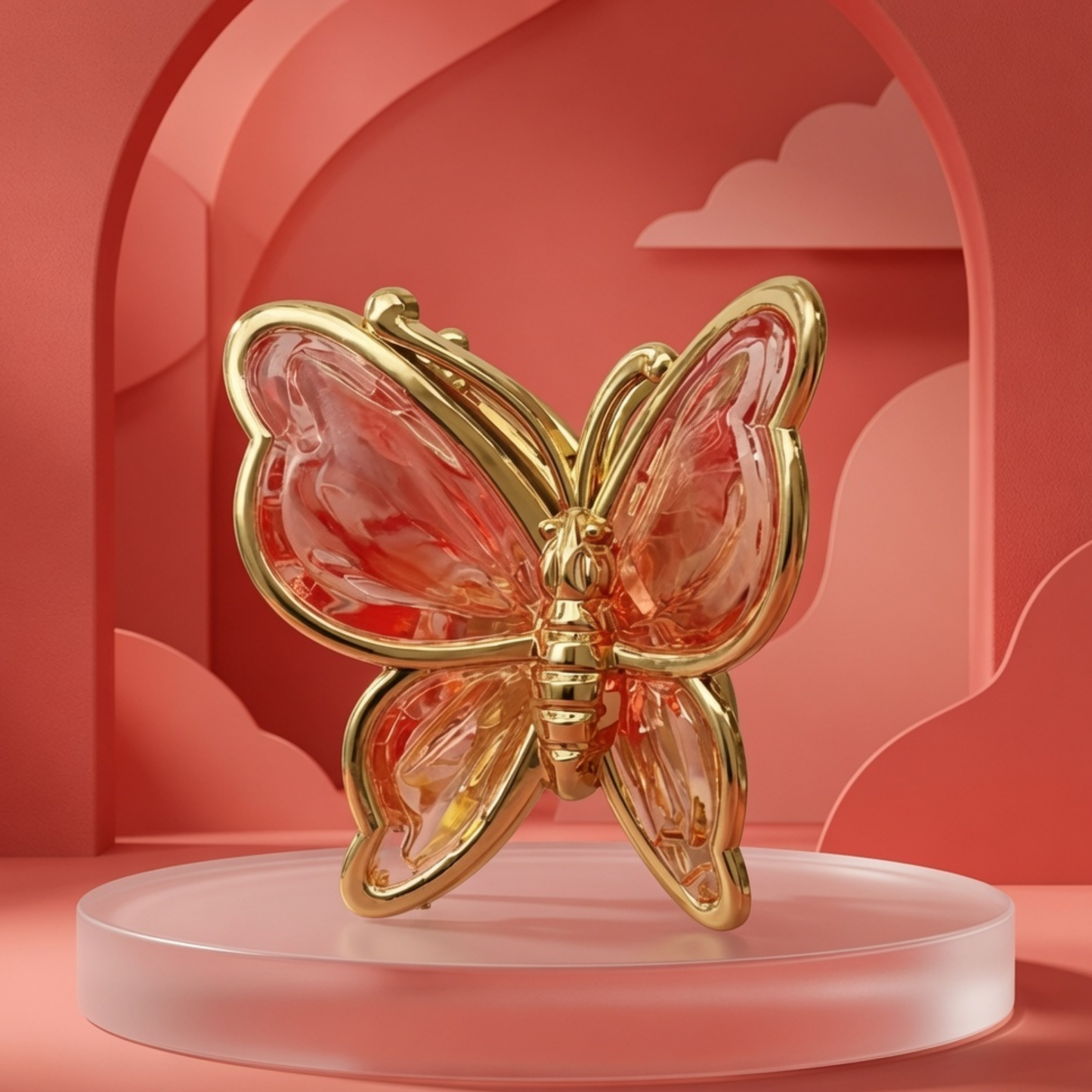 Crystal Butterfly Hair Claw