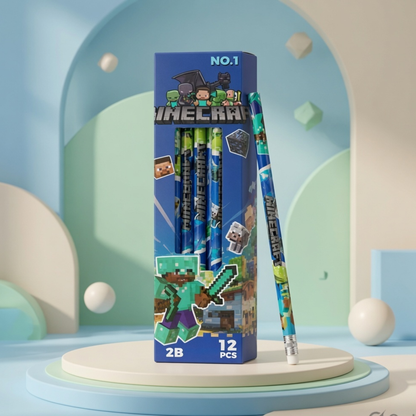 Minecraft 2B Pencil Set (Pack of 12)